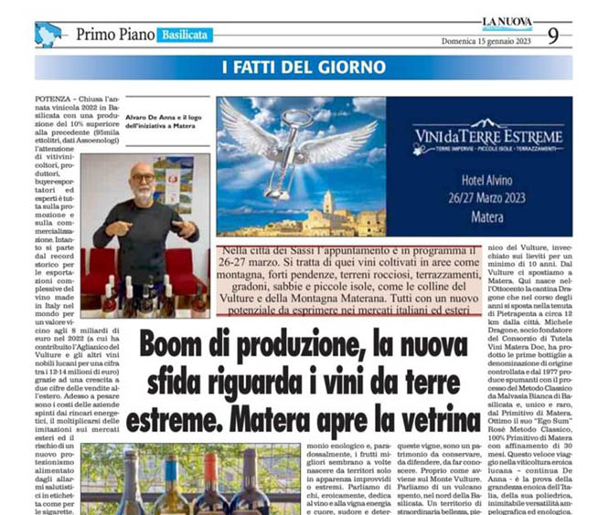 Copertina pagina della Nuova del Sud